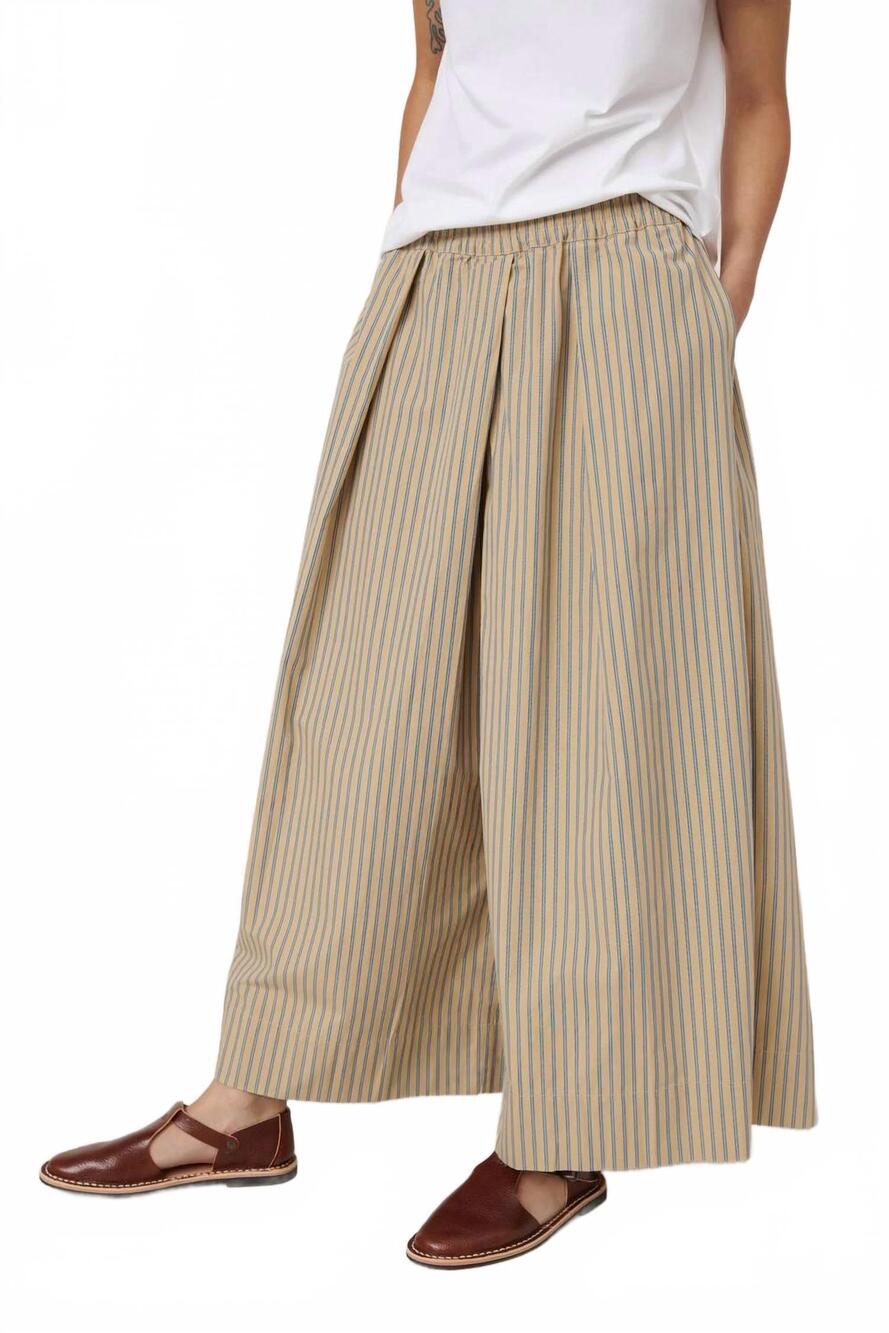 NEW KOWTOW athena pant in double pinstripe